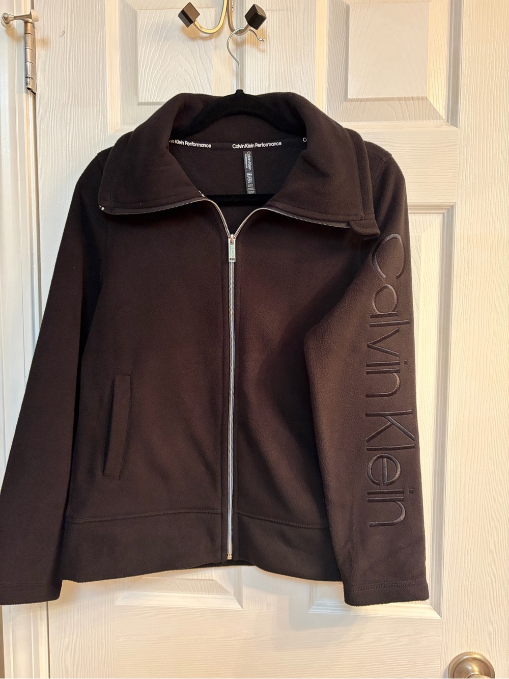 Calvin Klein Performance Women’s Black fleece Zip Jacket